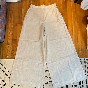 COS drawstring Wide-Leg Beige Pants
